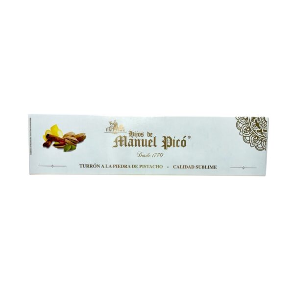 Turrón a la piedra de pistacho