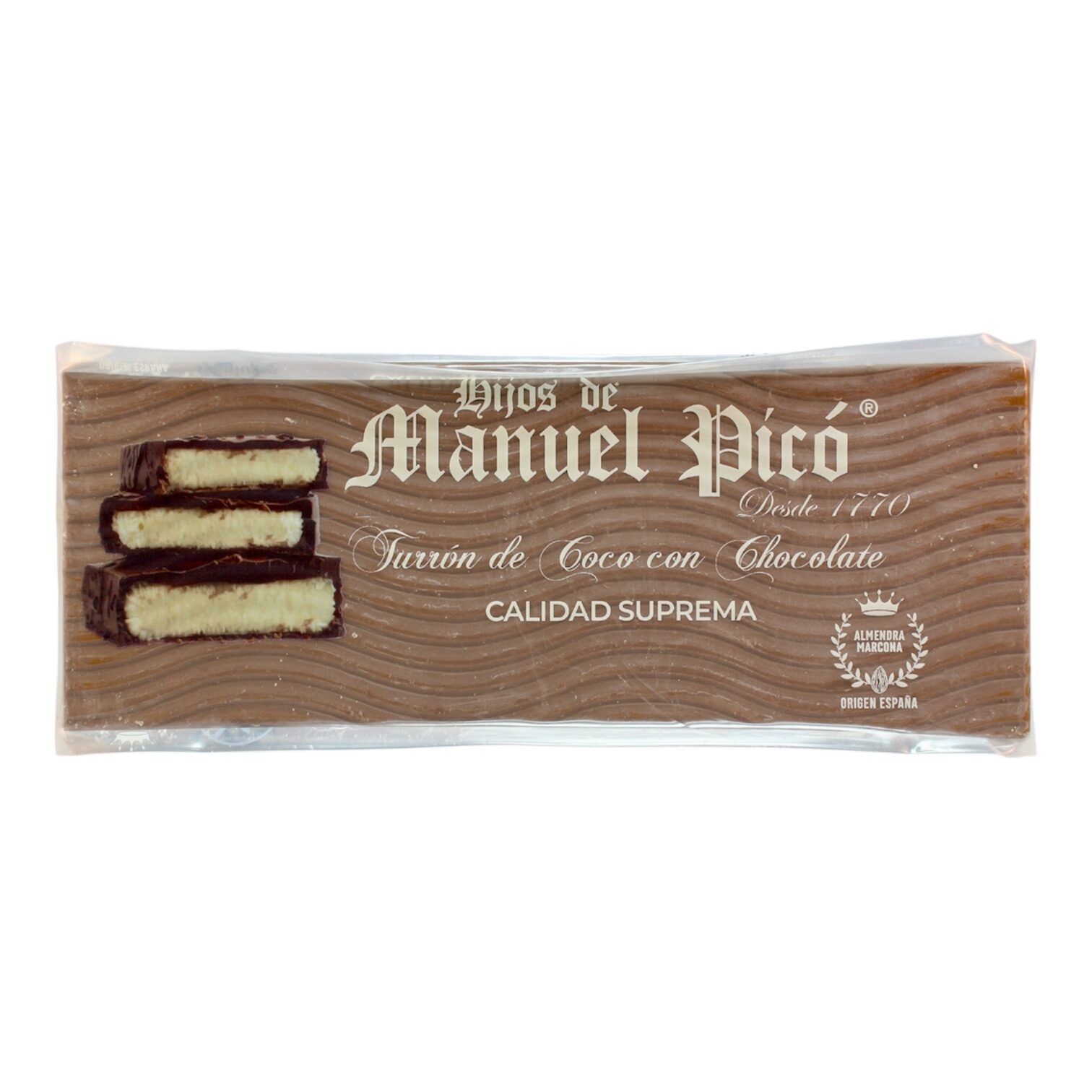 coco choco Turrón de coco con chocolate - Imagen 1